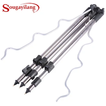 Sougayilang Telescopic Tripod Bracket Aluminum Alloy Fishing Tripod Holder Night Fishing Light Bracket Fishing Rod Support 
Sougayilang Telescopic Tripod Bracket Aluminum Alloy Fishing Tripod Holder Night Fishing Light Bracket Fishing Rod Support