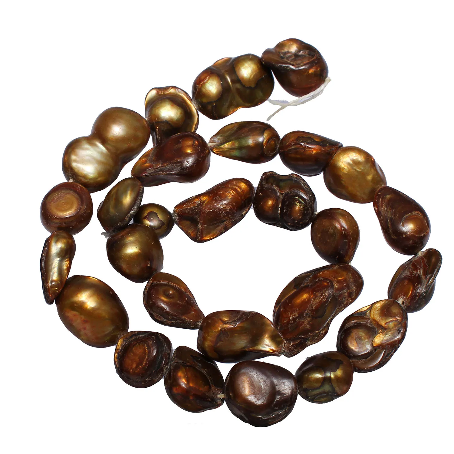 Cultured Baroque Freshwater Pearl Beads Dyed Coffee Color 11-12mm Nuggets Pearl Beads Approx0.8mm Sold Per Approx 15 Inch Strand
Cultured Baroque Freshwater Pearl Beads Dyed Coffee Color 11-12mm Nuggets Pearl Beads Approx0.8mm Sold Per Approx 15 Inch Strand