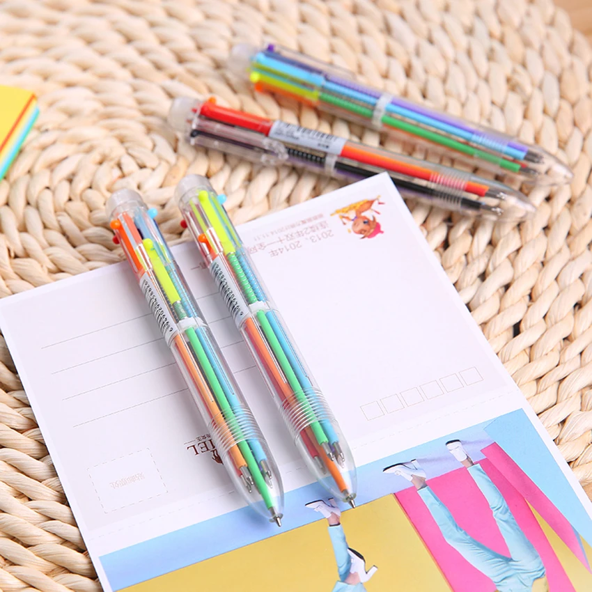 Multi-color Ballpoint Pen Multi-function 6 In 1 Colorful Stationery Creative Writing Pen School Office Supplies For Children NEW
Multi-color Ballpoint Pen Multi-function 6 In 1 Colorful Stationery Creative Writing Pen School Office Supplies For Children NEW