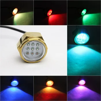 Wifi 27W RGB Drain Plug Light 9 Led Cree chips Underwater Lights RGBW Controller for Marine Fishing Boat Lights IP68 Waterproof
Wifi 27W RGB Drain Plug Light 9 Led Cree chips Underwater Lights RGBW Controller for Marine Fishing Boat Lights IP68 Waterproof