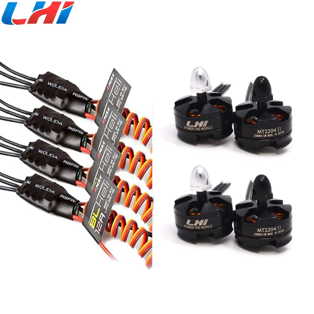 4x EMAX BLHELI 12A ESC + 4x 2204 2300KV Motor for 250mm QAV250 Multi Quad Copter
4x EMAX BLHELI 12A ESC + 4x 2204 2300KV Motor for 250mm QAV250 Multi Quad Copter