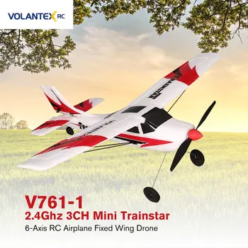 VOLANTEX V761-1 2.4Ghz 3CH Mini Trainstar 6-Axis Remote Control RC Airplane Fixed Wing Drone Plane RTF for Kids Gift Present
VOLANTEX V761-1 2.4Ghz 3CH Mini Trainstar 6-Axis Remote Control RC Airplane Fixed Wing Drone Plane RTF for Kids Gift Present
