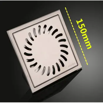 Bathroom Accessory Floor Waste Grates High flow Drain For Washing Machine SUS Brushed square 150mm Drain Strainers
Bathroom Accessory Floor Waste Grates High flow Drain For Washing Machine SUS Brushed square 150mm Drain Strainers