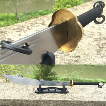 Handmade Chinese 1095 Hign Carbon Steel Blade Sharp KungFu Broadsword Sword WuShu Da Dao/Metal Handle
Handmade Chinese 1095 Hign Carbon Steel Blade Sharp KungFu Broadsword Sword WuShu Da Dao/Metal Handle