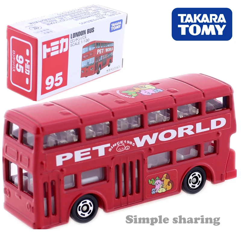TAKARA TOMY TOMICA No. 95 LONDON BUS mould scale 1:130 CAR TOY Diecast hot baby toys Model kit funny Kids bauble Collectibles
TAKARA TOMY TOMICA No. 95 LONDON BUS mould scale 1:130 CAR TOY Diecast hot baby toys Model kit funny Kids bauble Collectibles