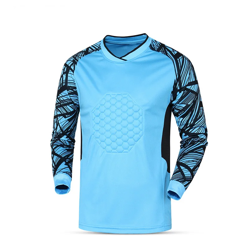 Image 2016 Sporting 2017 goalkeeper jerseys long sleeve shirt thailand goalkeeper jerseys sponge custom soccer goalie training jersey