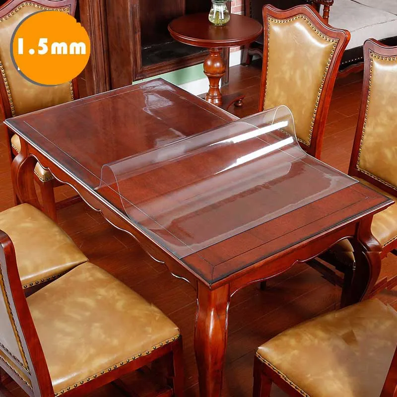 1.5 mm PVC Waterproof Tablecloth Transparent Frosted Kitchen Table Cover Oil Cloth Soft Glass Tablecloth Tea Table Mat Thick
1.5 mm PVC Waterproof Tablecloth Transparent Frosted Kitchen Table Cover Oil Cloth Soft Glass Tablecloth Tea Table Mat Thick
