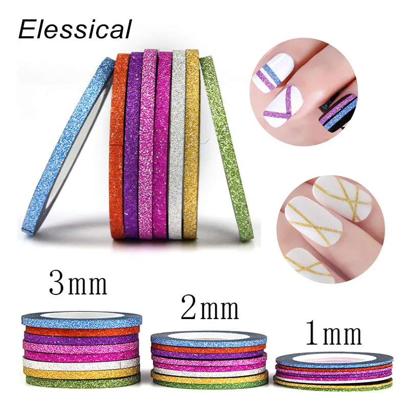 Elessical 1-3mm 8pcs Nail Sticker Strips Tape Liner Colorful Nail Art Tips Decoration DIY Manicure Nail Decals Roll WY632-WY634
Elessical 1-3mm 8pcs Nail Sticker Strips Tape Liner Colorful Nail Art Tips Decoration DIY Manicure Nail Decals Roll WY632-WY634