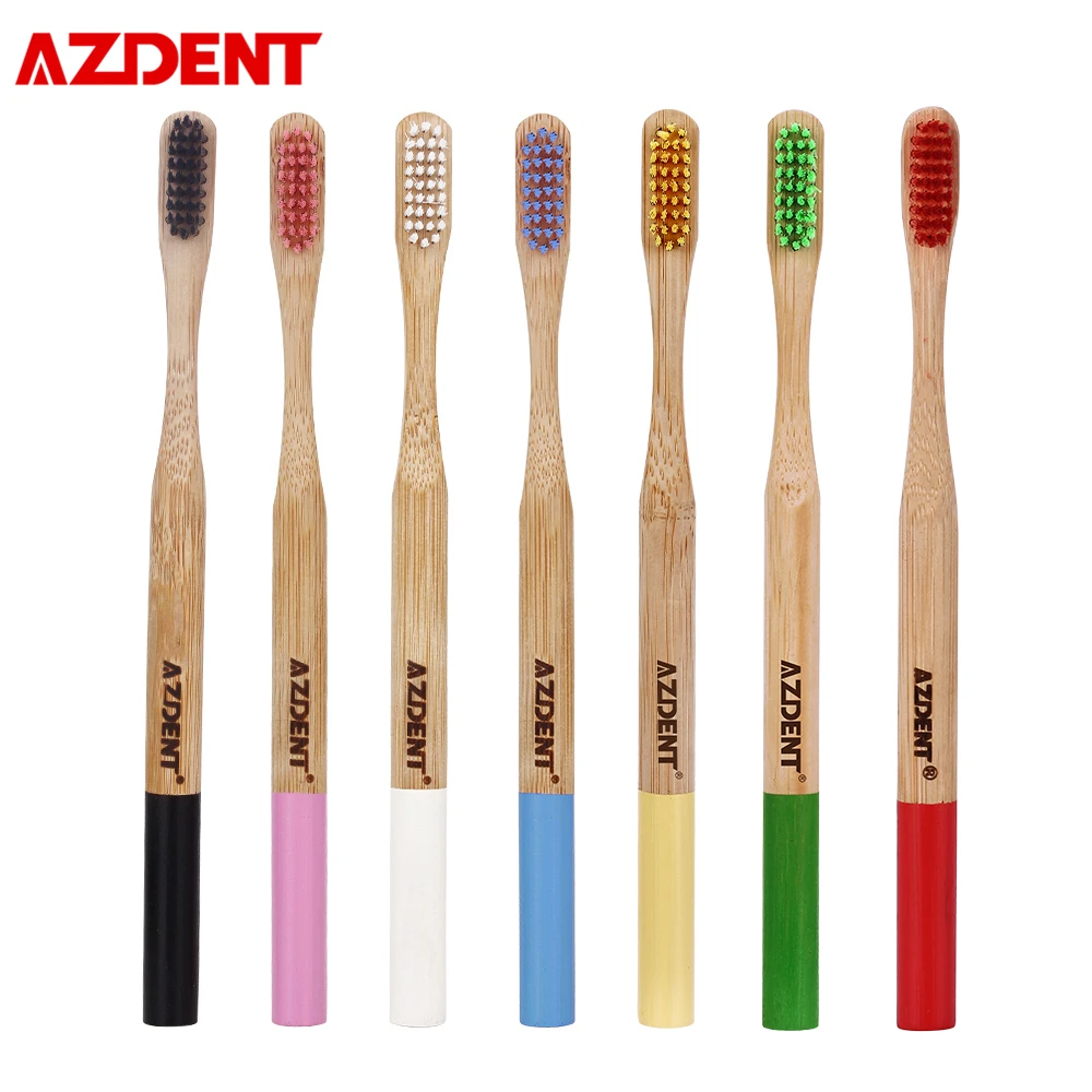 AZDENT 10 PCS/Lot Bamboo Toothbrush Double Ultra Soft Bristle Environmental Wooden Handle TeethBrush with Antibacterial Bristles
AZDENT 10 PCS/Lot Bamboo Toothbrush Double Ultra Soft Bristle Environmental Wooden Handle TeethBrush with Antibacterial Bristles