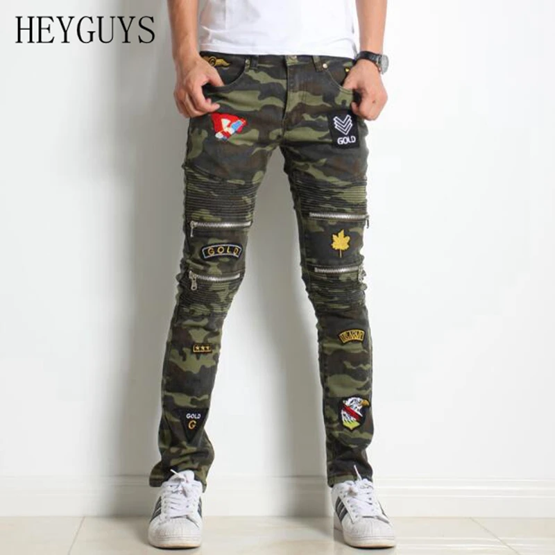 New Arrival Camouflage Army Green Motorcycle Multi Zippers Denim Biker Jeans Men Skinny 2018 Slim Jeans Hiphop Washed Trousers
New Arrival Camouflage Army Green Motorcycle Multi Zippers Denim Biker Jeans Men Skinny 2018 Slim Jeans Hiphop Washed Trousers