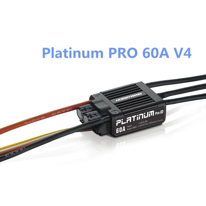 HobbyWing Platinum Pro 50A / 60A V3/ V4 Brushless Electronic Speed controller ESC for RC Drone Heli FPV Multi-Rotor
HobbyWing Platinum Pro 50A / 60A V3/ V4 Brushless Electronic Speed controller ESC for RC Drone Heli FPV Multi-Rotor