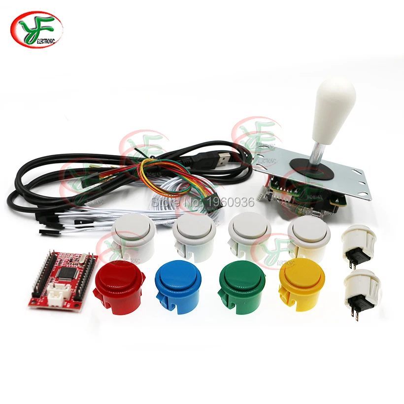 1* Zero Delay USB Encoder To PC /PS3 With Cable 1* Copy SANWA Joystick 10* Push Button For Arcade DIY Kit MAME
1* Zero Delay USB Encoder To PC /PS3 With Cable 1* Copy SANWA Joystick 10* Push Button For Arcade DIY Kit MAME