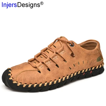 Plus Size 38-48 Hollow Out Men Shoes Lace-Up Comfortable Outdoor Shoes Men Breathable Flats Fashion Non-Slip Men Handmade Shoes
Plus Size 38-48 Hollow Out Men Shoes Lace-Up Comfortable Outdoor Shoes Men Breathable Flats Fashion Non-Slip Men Handmade Shoes