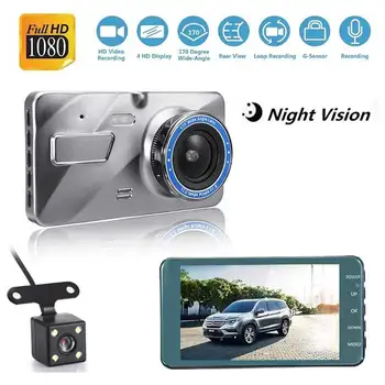 Car DVR Real 4 Inch Full HD 1080P Car Camera Dual Lens Dash Cam IPS Screen Driving Video Recorder Auto Registrator Night Vision
Car DVR Real 4 Inch Full HD 1080P Car Camera Dual Lens Dash Cam IPS Screen Driving Video Recorder Auto Registrator Night Vision