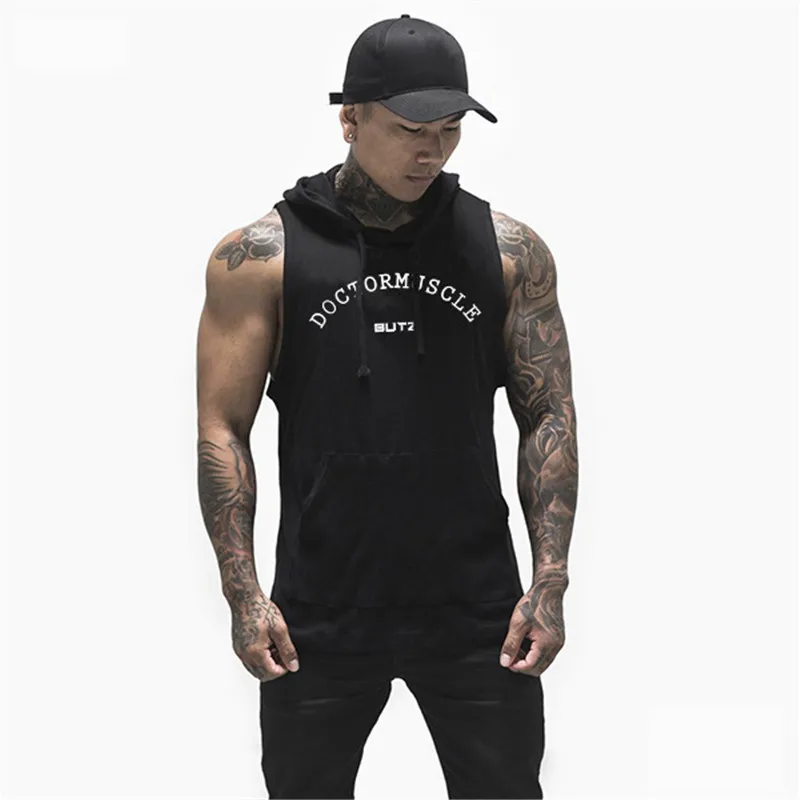 2019 Bodybuilding Sleeveless Hoodie Gyms Tank Fitness Top Mens Clothing Fitness Clothing Casual Sports Tank Top Men
2019 Bodybuilding Sleeveless Hoodie Gyms Tank Fitness Top Mens Clothing Fitness Clothing Casual Sports Tank Top Men