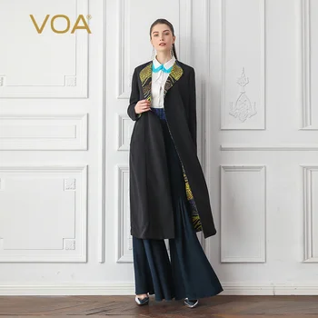 VOA Silk Trench Coat Both Sides Women Outerwear Autumn Long Sleeve Coat Large Size Elegant Overcoat sobretudo abrigo mujer F313
VOA Silk Trench Coat Both Sides Women Outerwear Autumn Long Sleeve Coat Large Size Elegant Overcoat sobretudo abrigo mujer F313
