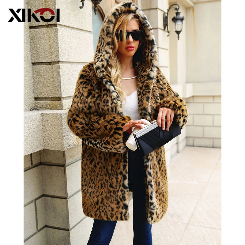 XIKOI High Quality Luxury Faux Fur Coat For Women Coat Winter Warm Fashion Leopard Artificial fur Fluffy Women's Coats Jacket
XIKOI High Quality Luxury Faux Fur Coat For Women Coat Winter Warm Fashion Leopard Artificial fur Fluffy Women's Coats Jacket