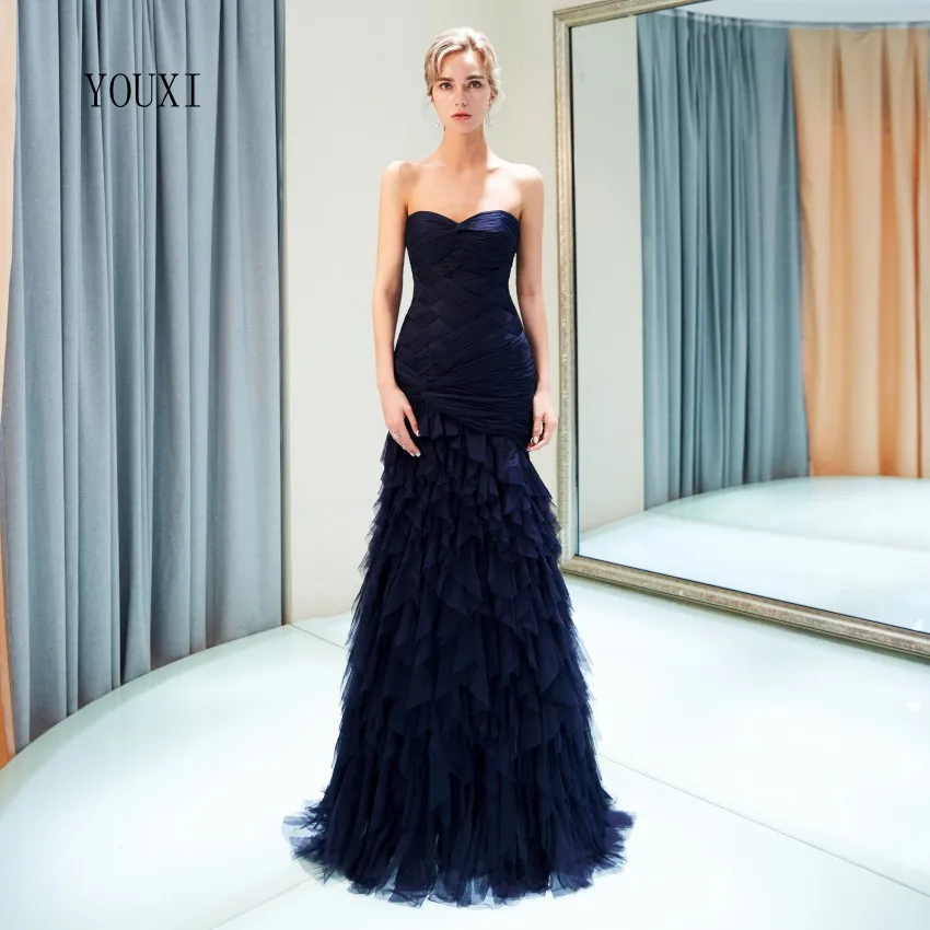 Elegant Navy Blue Evening Dresses 2019 Sweetheart Long Prom Dresses Floor Length Lace Up Back Formal Mermaid Gowns
Elegant Navy Blue Evening Dresses 2019 Sweetheart Long Prom Dresses Floor Length Lace Up Back Formal Mermaid Gowns
