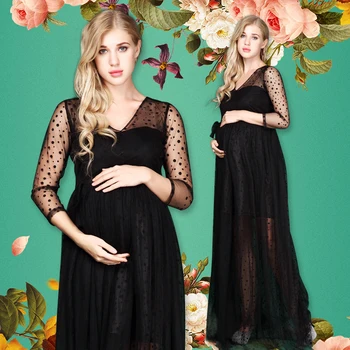 Maternity Dress Black Maternity Photography Props Maternity Dot Lace Dresses Pregnancy Sleeveless V-Neck Summer Pregnant Dress
Maternity Dress Black Maternity Photography Props Maternity Dot Lace Dresses Pregnancy Sleeveless V-Neck Summer Pregnant Dress