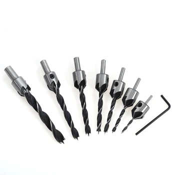 7Pcs/set 3 4 5 6 7 8 10mm 5 Flute Countersink Drill Bit Set HSS Drills Bit Reamer Set For Woodworking Chamfer
7Pcs/set 3 4 5 6 7 8 10mm 5 Flute Countersink Drill Bit Set HSS Drills Bit Reamer Set For Woodworking Chamfer