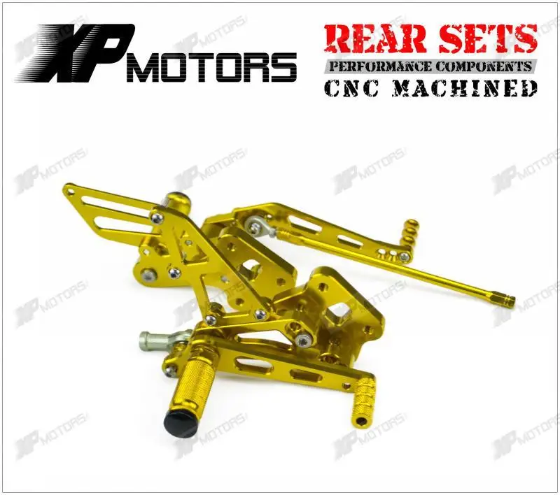 New Gold CNC Foot Pegs Racing Rear Sets Footrest For Suzuki GSX-R750 K6 K7 K8 K9 L0 2006 2007 2008 2009 2010
New Gold CNC Foot Pegs Racing Rear Sets Footrest For Suzuki GSX-R750 K6 K7 K8 K9 L0 2006 2007 2008 2009 2010