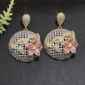 Lanyika High Quality Blooming Flower Ball Net Earrings for Woman Banquet Engagement Wedding Popular Luxury Best Gifts
Lanyika High Quality Blooming Flower Ball Net Earrings for Woman Banquet Engagement Wedding Popular Luxury Best Gifts