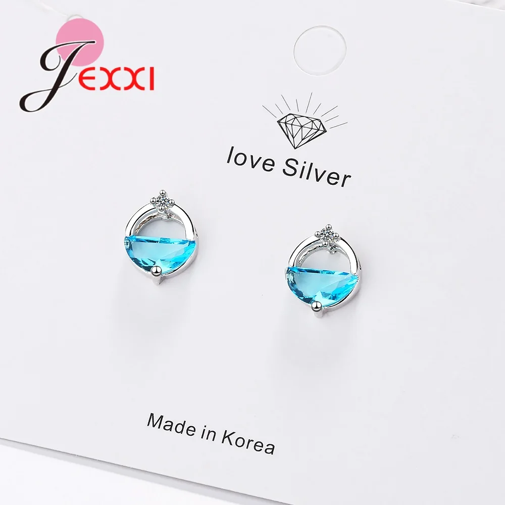 Fashion CZ Crystal Cubic Zirconia Stud Earrings Shining 925 Sterling Silver Brincos Jewelry for Wedding Engagment Accessories
Fashion CZ Crystal Cubic Zirconia Stud Earrings Shining 925 Sterling Silver Brincos Jewelry for Wedding Engagment Accessories