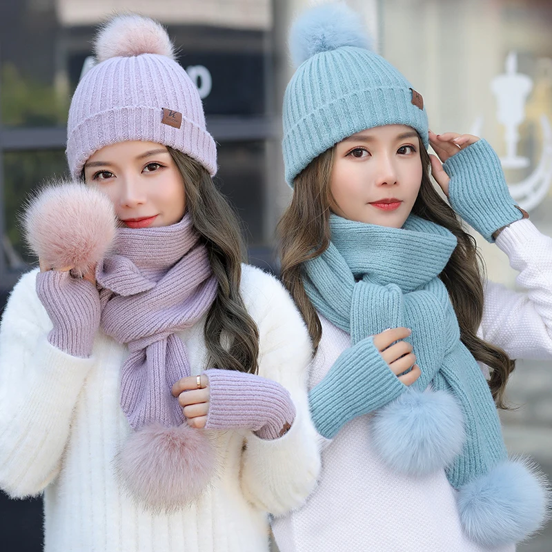 knitting hat scarf with three faux fur pom ball 2 pieces set women beanie winter 2018 fashion woven knitted sets beanies red
knitting hat scarf with three faux fur pom ball 2 pieces set women beanie winter 2018 fashion woven knitted sets beanies red