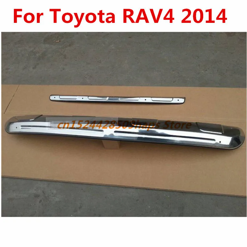 Car styling 2 pcs Stainless steel front and rear Bumper Protector Skid Plate cover For Toyota RAV4 2014 year
Car styling 2 pcs Stainless steel front and rear Bumper Protector Skid Plate cover For Toyota RAV4 2014 year