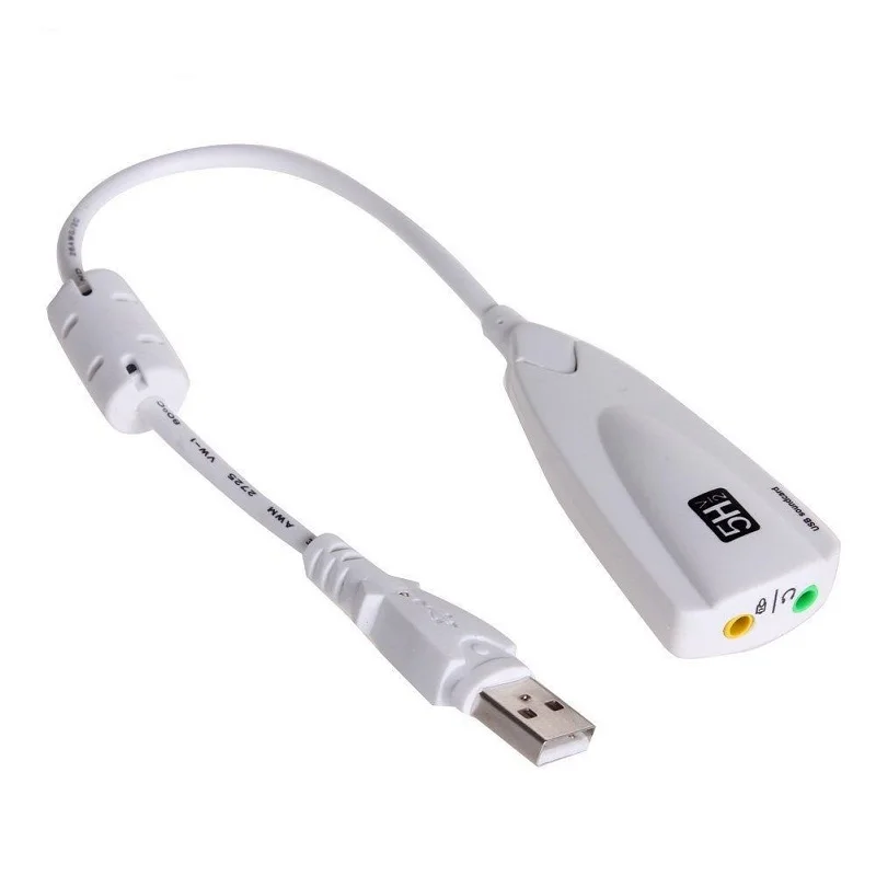 USB Sound Card 5HV2 External USB 2.0 to 3D Virtual Audio Headset Microphone 7.1 Channel Adapter 3.5mm Jack For Laptop PC
USB Sound Card 5HV2 External USB 2.0 to 3D Virtual Audio Headset Microphone 7.1 Channel Adapter 3.5mm Jack For Laptop PC