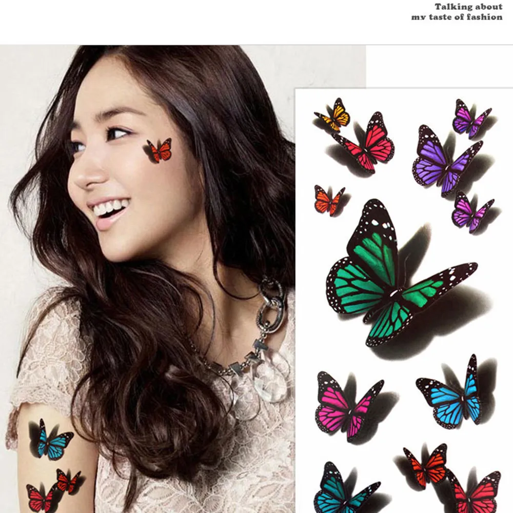 36 SheetsLot Beautiful Body Art Beauty Makeup Cool Waterproof Temporary Tattoo Stickers Henna Tattoos Halloween Girls And Men (27)