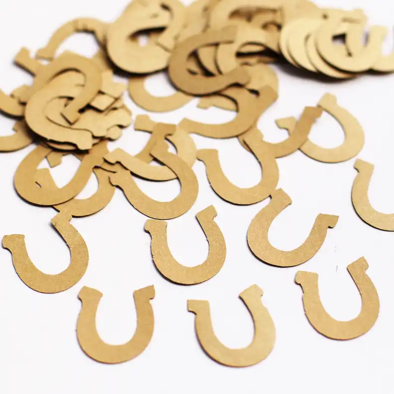 Western Rodeo Horseshoes Confetti Cowboy Die Cuts Cowgirl