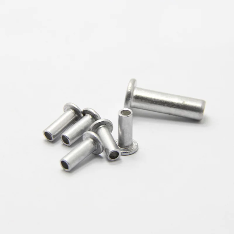M4x(6/8/10/12/16/20mm Length) Half hollow aluminum rivets flat head hand hit percussion rivet GB875 High Quality | Обустройство дома