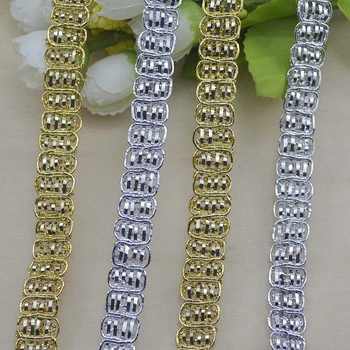 100Metres Braids Centipede Braided Lace Trim Tape Sewing Apparel Ribbon Gold Silver Dantel Belt Encajes Y Adornos Para Coser
100Metres Braids Centipede Braided Lace Trim Tape Sewing Apparel Ribbon Gold Silver Dantel Belt Encajes Y Adornos Para Coser
