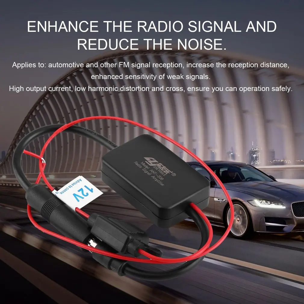 new12V Car Automobile Radio Signal Amplifier ANT-208 Auto Vehicles FM Aerial Booster For Enhancing Signals Black
new12V Car Automobile Radio Signal Amplifier ANT-208 Auto Vehicles FM Aerial Booster For Enhancing Signals Black