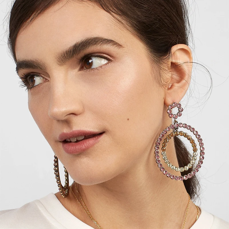 FASHIONSNOOPS Bohemian Wedding Jewelry New Colorful Crystal Statement Fashion Maxi Round Drop Earrings for Women Wholesale
FASHIONSNOOPS Bohemian Wedding Jewelry New Colorful Crystal Statement Fashion Maxi Round Drop Earrings for Women Wholesale