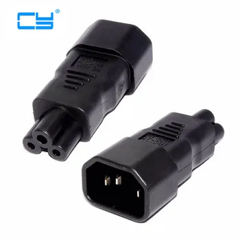 IEC 320 Adapter 3 Poles Socket C14 to Cloverleaf Plug Micky C5 Straight Extension Power Adapter
IEC 320 Adapter 3 Poles Socket C14 to Cloverleaf Plug Micky C5 Straight Extension Power Adapter