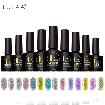 LULAA New Led UV Gel Nail Polish 14 Colors Glitter Diamond Polish Nail Vernish Semi Permanent Designs Shiny Nail Art Gel
LULAA New Led UV Gel Nail Polish 14 Colors Glitter Diamond Polish Nail Vernish Semi Permanent Designs Shiny Nail Art Gel