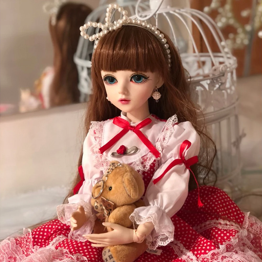 BJD 1/3 Girl Dolls Brown Eyes With BJD Clothes Wigs Shoes Makeup 100% Handmade Beauty Toys Silicone Reborn Bride BJD Doll
BJD 1/3 Girl Dolls Brown Eyes With BJD Clothes Wigs Shoes Makeup 100% Handmade Beauty Toys Silicone Reborn Bride BJD Doll