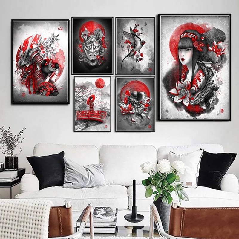 Canvas Pictures Home Decoration Japanese Bushido Painting Wall Artwork HD Printed Abstract Nordic Poster Modular For Living Room
Canvas Pictures Home Decoration Japanese Bushido Painting Wall Artwork HD Printed Abstract Nordic Poster Modular For Living Room