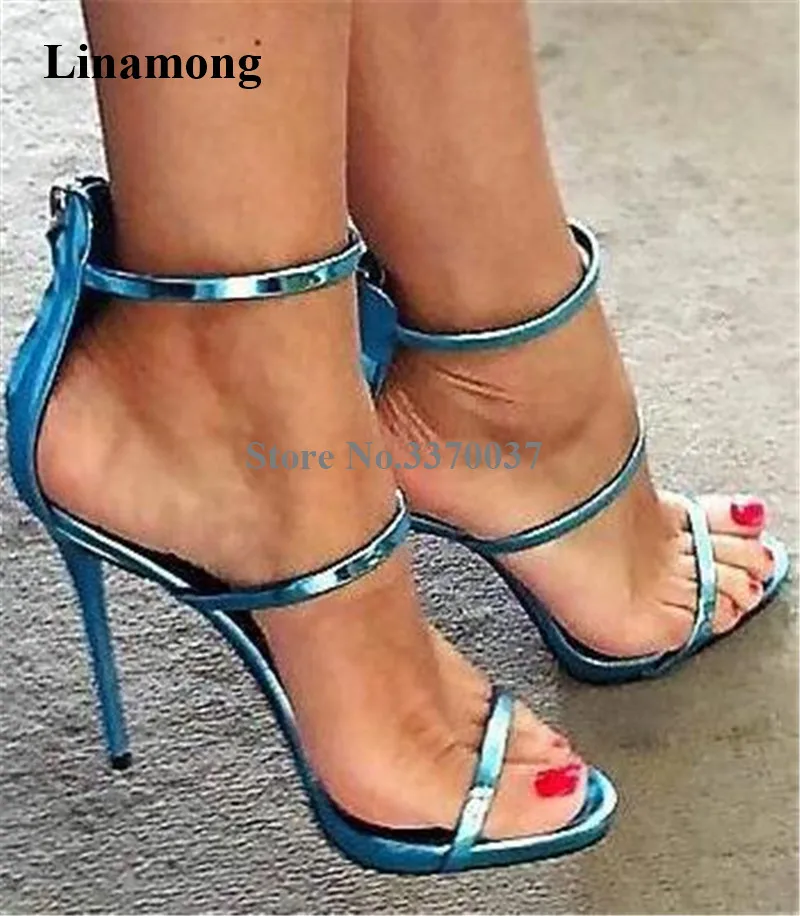Brand Design Women Fashion Stiletto Heel Gladiator Sandals Three Straps Back Zipper-up High Heel Sandals Dress Shoes Heels
Brand Design Women Fashion Stiletto Heel Gladiator Sandals Three Straps Back Zipper-up High Heel Sandals Dress Shoes Heels