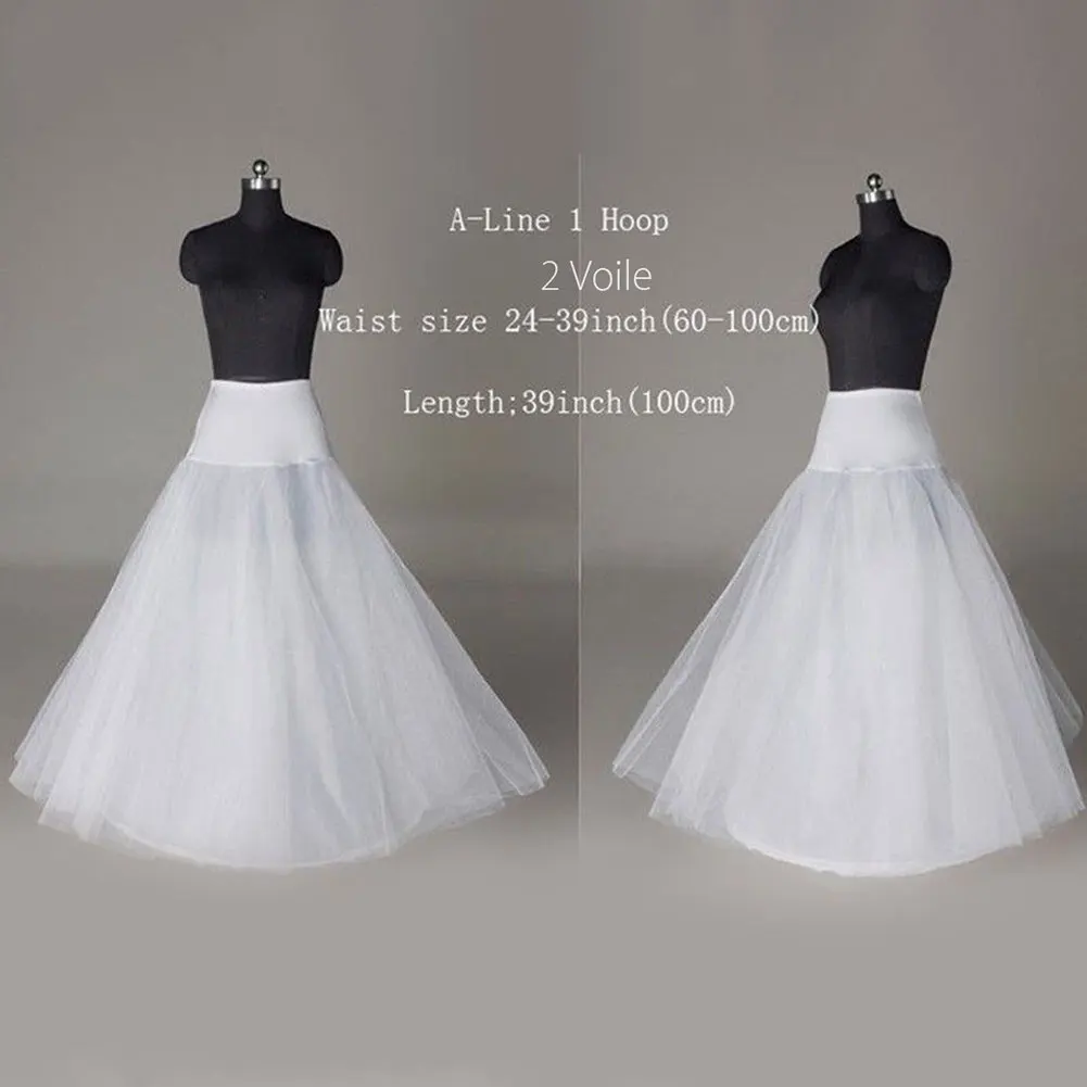 Newly 1 Hoop 2 Tier Voile Bridal Wedding Crinoline Petticoat Bride Underskirt Gauze Skirt m99
Newly 1 Hoop 2 Tier Voile Bridal Wedding Crinoline Petticoat Bride Underskirt Gauze Skirt m99