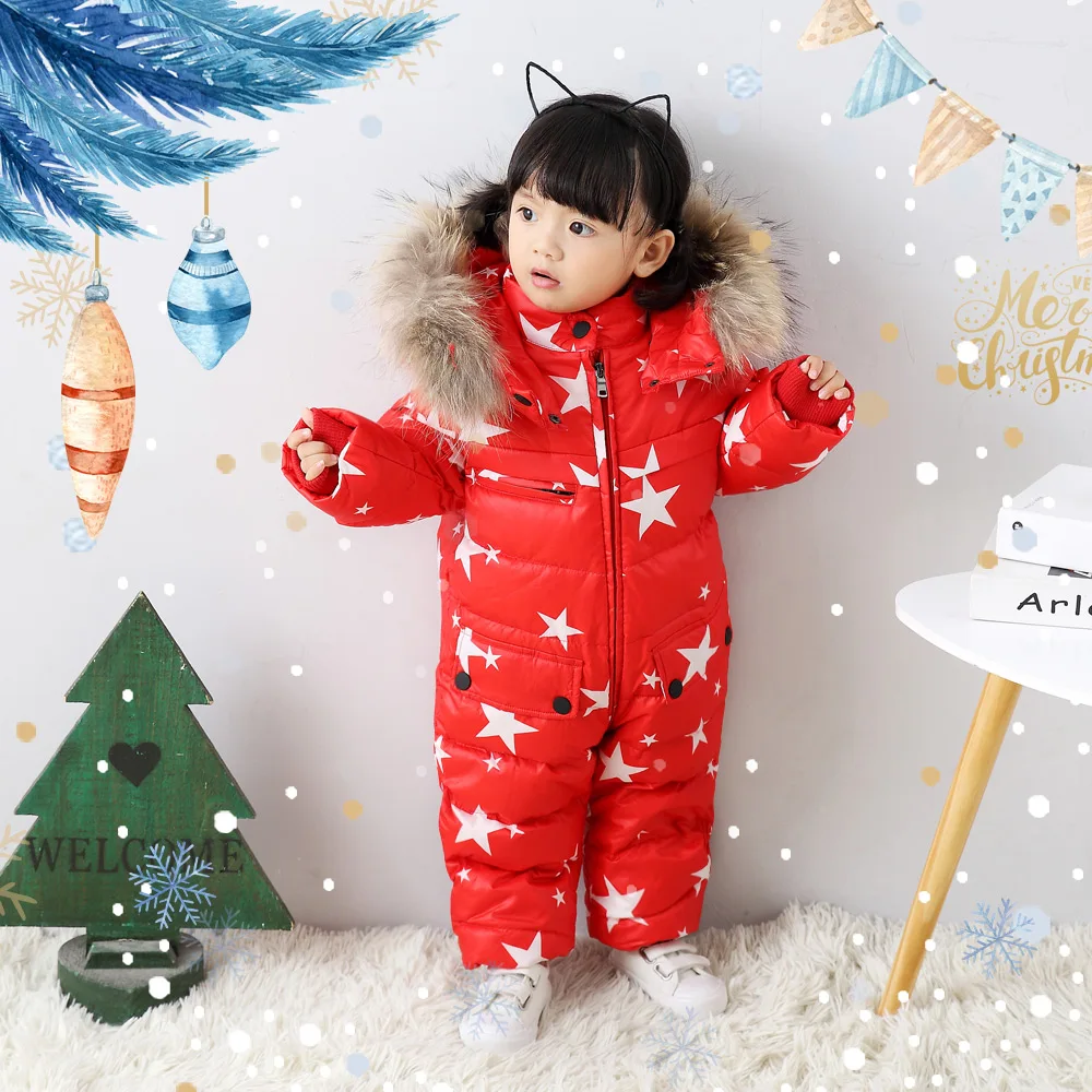 Baby Jumpsuits Boys Girls Winter Overalls Baby Rompers Duck Down Jumpsuit Real Fur Collar
Baby Jumpsuits Boys Girls Winter Overalls Baby Rompers Duck Down Jumpsuit Real Fur Collar