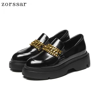Zorssar 2019 Autumn women flats leather platform sneakers women shoes ladies casual slip on flats creepers moccasins 
Zorssar 2019 Autumn women flats leather platform sneakers women shoes ladies casual slip on flats creepers moccasins