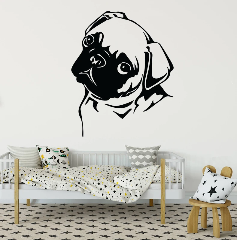 Vinyl Mural for Living Room Wall Poster Funny and Cute Pug Home Stickers Decoration Door Sticker LX291
Vinyl Mural for Living Room Wall Poster Funny and Cute Pug Home Stickers Decoration Door Sticker LX291