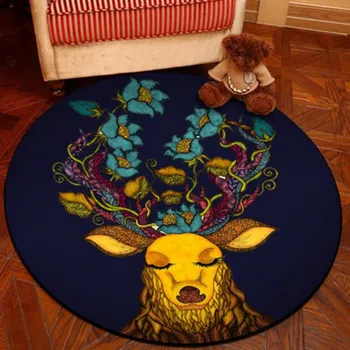 40/60/80cm Round Carpet Flowers Deer Print Soft Carpets Anti-slip Rugs Computer Chair Mat Home Decor Floor Mat for Kids Room
40/60/80cm Round Carpet Flowers Deer Print Soft Carpets Anti-slip Rugs Computer Chair Mat Home Decor Floor Mat for Kids Room