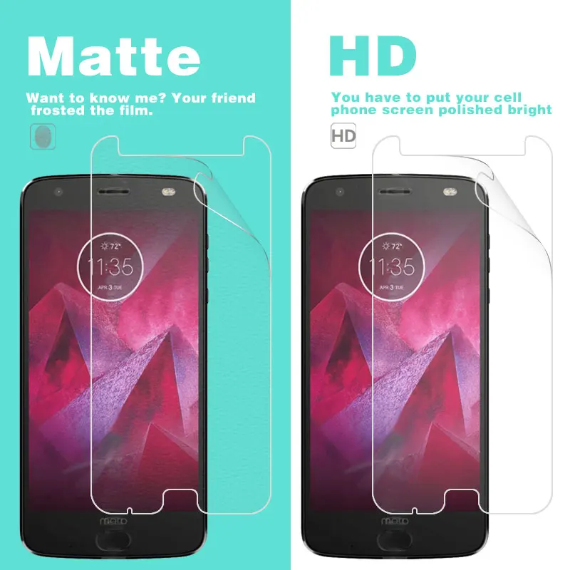 Front LCD HD Clear Glossy Film For Moto Z2 Force 5.5 in (2nd gen) Anti-Glare Matte Film Screen Protector Film With Cleaning Tool
Front LCD HD Clear Glossy Film For Moto Z2 Force 5.5 in (2nd gen) Anti-Glare Matte Film Screen Protector Film With Cleaning Tool