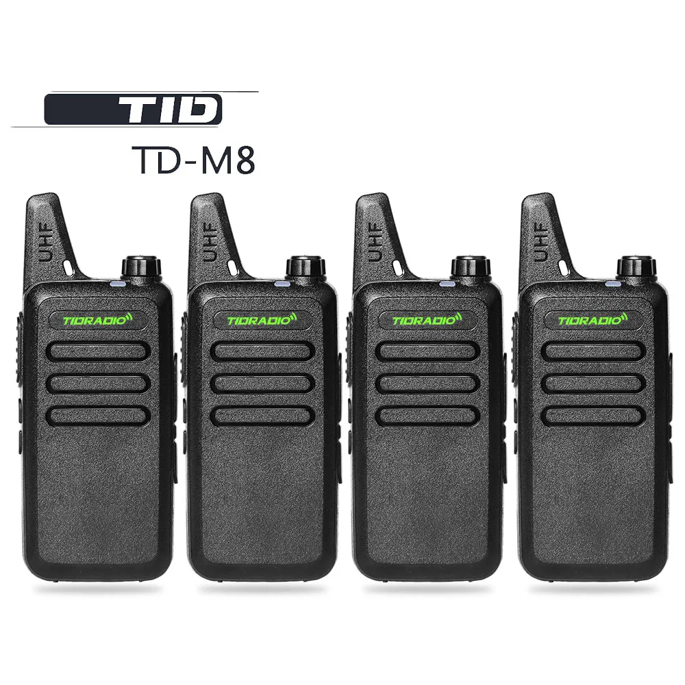 4PCS/Lots TID Radio TD-M8 Mini Walkie Talkie UHF 400-470MHz Communicator CB Ham Radios HF Transce Two Way Radio ForChildren Toys
4PCS/Lots TID Radio TD-M8 Mini Walkie Talkie UHF 400-470MHz Communicator CB Ham Radios HF Transce Two Way Radio ForChildren Toys