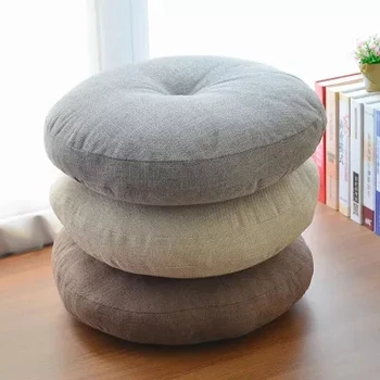 Linen cushion thick circular fabric balcony Japanese-style Bay window yoga floor large cushion
Linen cushion thick circular fabric balcony Japanese-style Bay window yoga floor large cushion