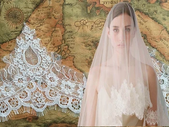 3 Yards/piece Corded eyelash lace scallop trimming lace 14CM width delicate cording lace for wedding veils Light ivory color
3 Yards/piece Corded eyelash lace scallop trimming lace 14CM width delicate cording lace for wedding veils Light ivory color